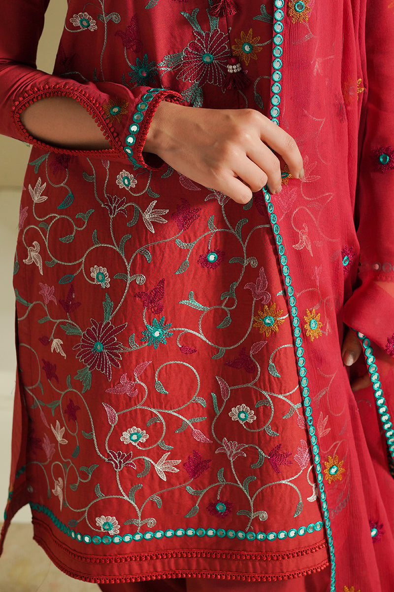 Cross Stitch | Mahiri Embroidered Lawn 24 | RUBY SKY by Cross Stitch - Designer Dress - Type: Ladies Clothes - Available at Libayah - 100% Original