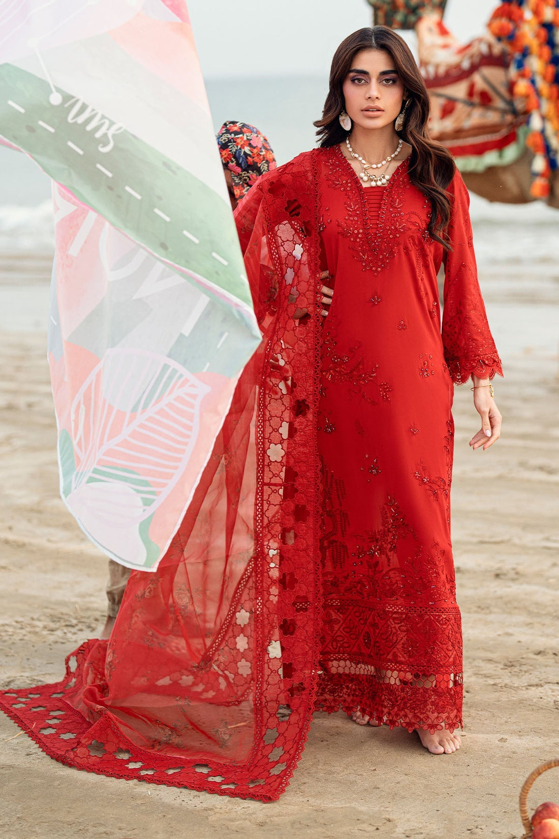 Nureh | Khuwab Luxury Lawn | NE-147 by Nureh - Designer Dress - Type: Ladies Clothes - Available at Libayah - 100% Original