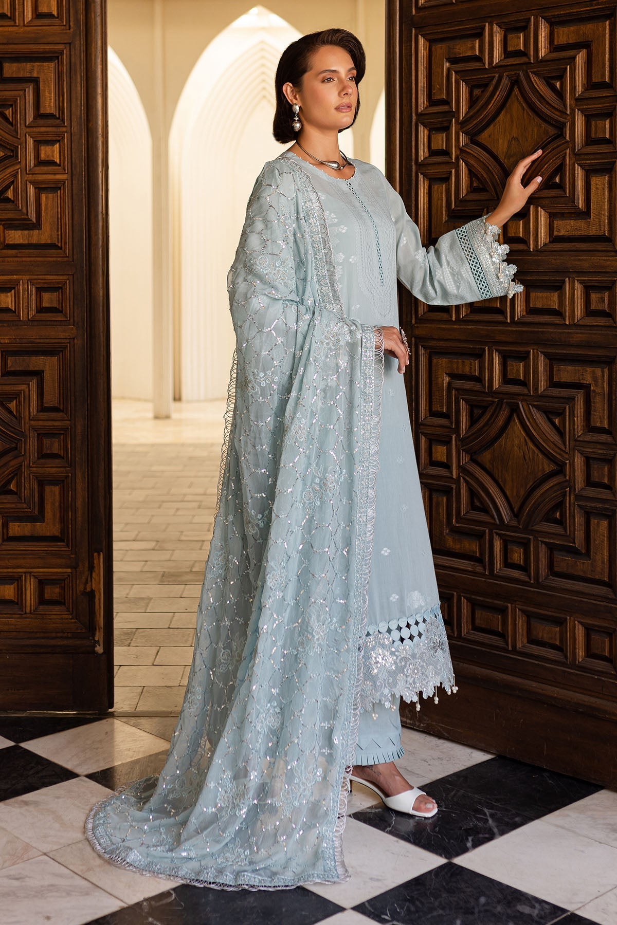 Nureh | Lawn Jacquard | NE-154 by Nureh - Designer Dress - Type: Ladies Clothes - Available at Libayah - 100% Original