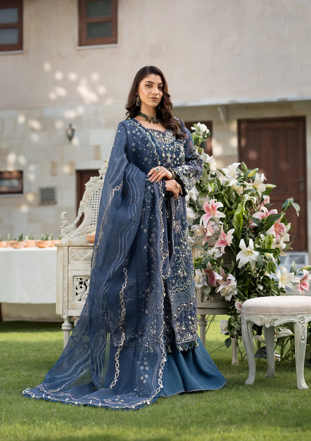 Elaf Premium | Formal Handwork Collection | EFH-04 FALAK by Elaf Premium - Designer Dress - Type: Ladies Clothes - Available at Libayah - 100% Original