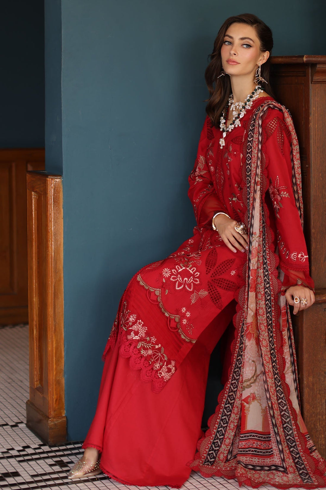 Nureh | Maya Lawn | NS-157 by Nureh - Designer Dress - Type: Ladies Clothes - Available at Libayah - 100% Original