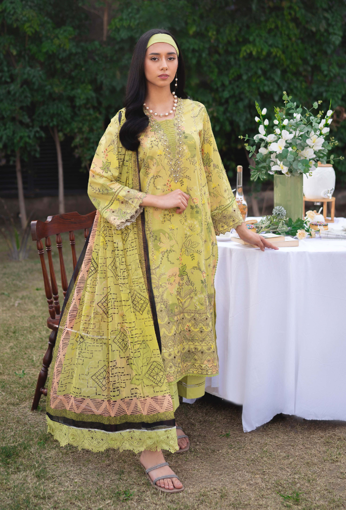 Humdum | Gardenia Lawn 24 | Printkari Lawn PLG 09 by HumDum - Designer Dress - Type: Ladies Clothes - Available at Libayah - 100% Original