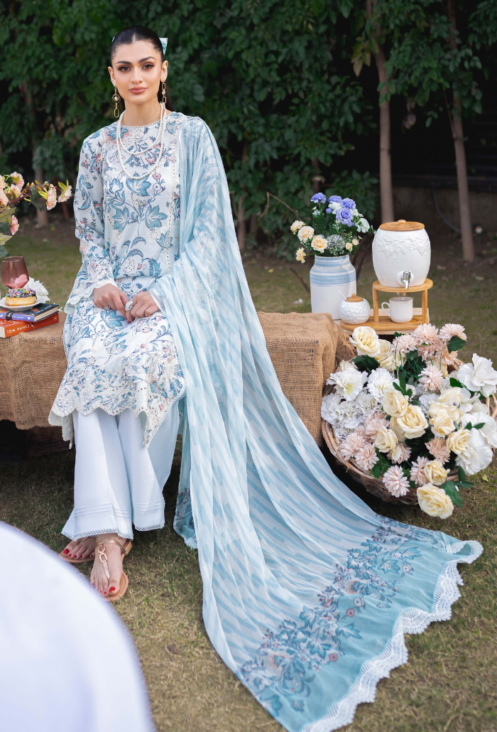 Humdum | Gardenia Lawn 24 |Printkari Lawn - PLG 08 by HumDum - Designer Dress - Type: Ladies Clothes - Available at Libayah - 100% Original