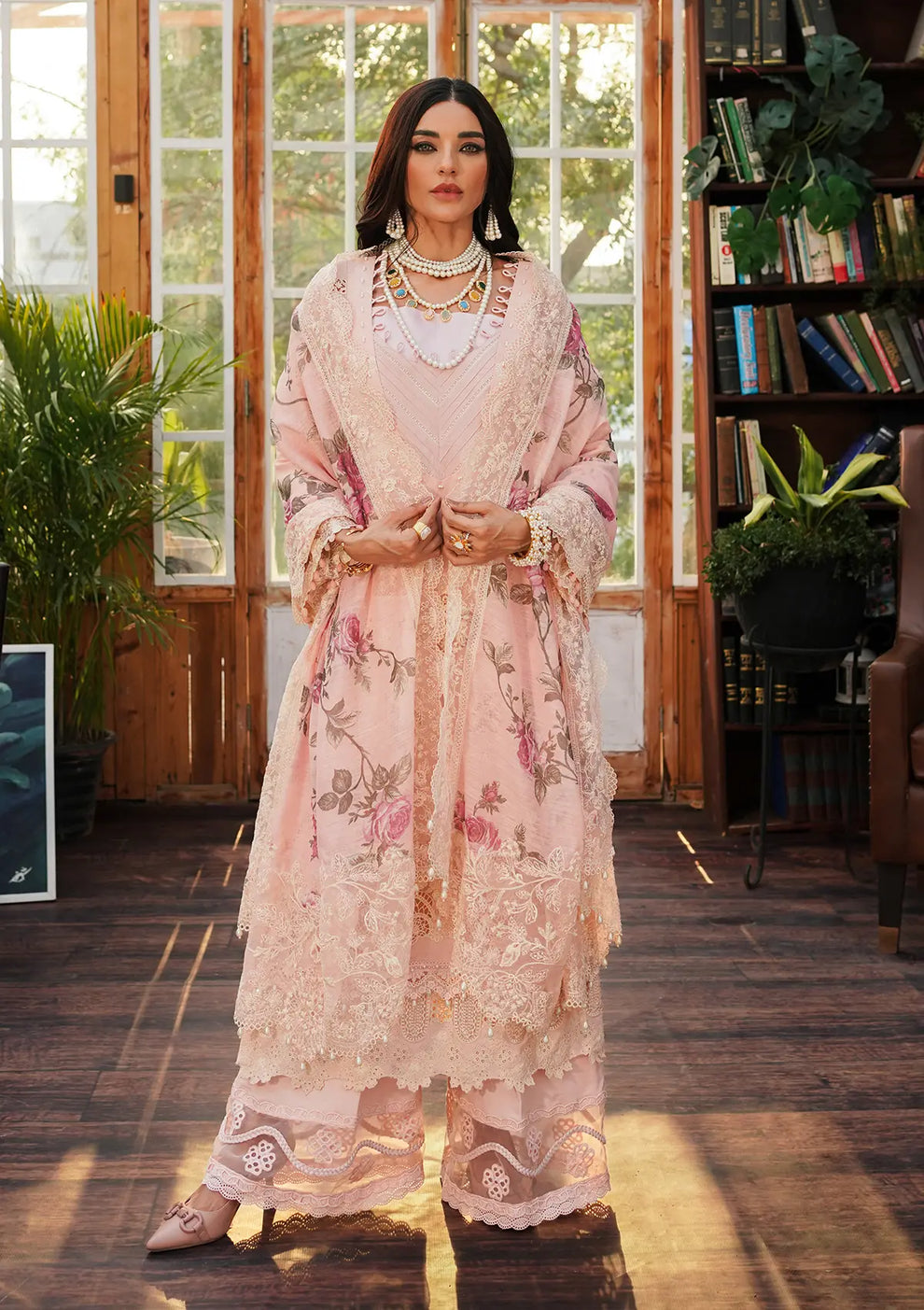 Kahf Premium | Luxury Lawn 24 | KLE-05B Coralyn by Kahf Premium - Designer Dress - Type: Ladies Clothes - Available at Libayah - 100% Original