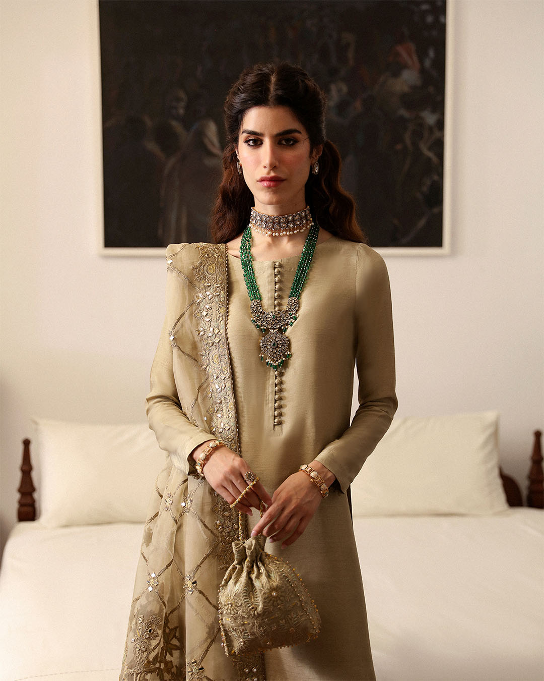 Faiza Saqlain | Mehermah Luxe Formals | Nainsi by Faiza Saqlain - Designer Dress - Type: Ladies Clothes - Available at Libayah - 100% Original