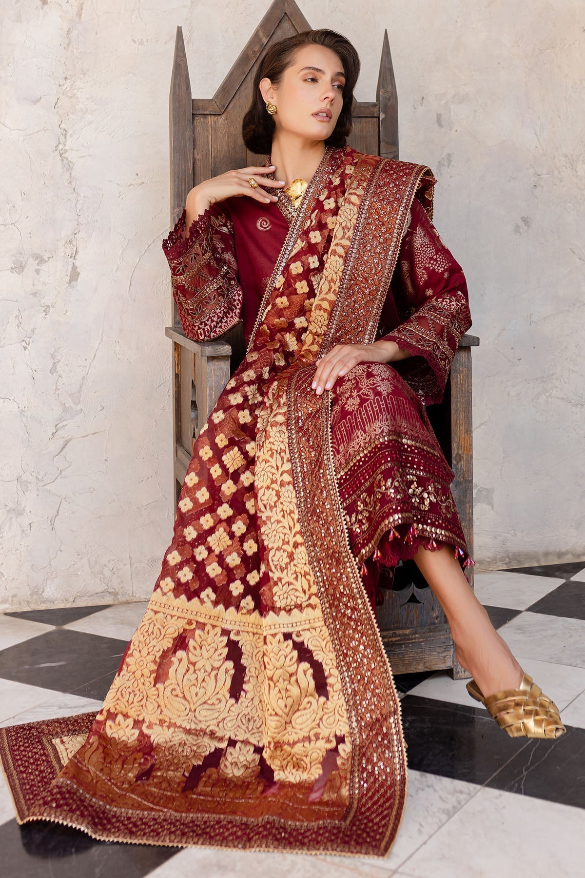 Nureh | Lawn Jacquard | NE-155 by Nureh - Designer Dress - Type: Ladies Clothes - Available at Libayah - 100% Original