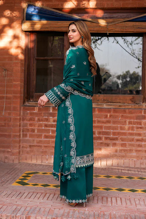 Farasha | Kaavish Lawn 24 | TEAL GARLAND by Farasha - Designer Dress - Type: Ladies Clothes - Available at Libayah - 100% Original
