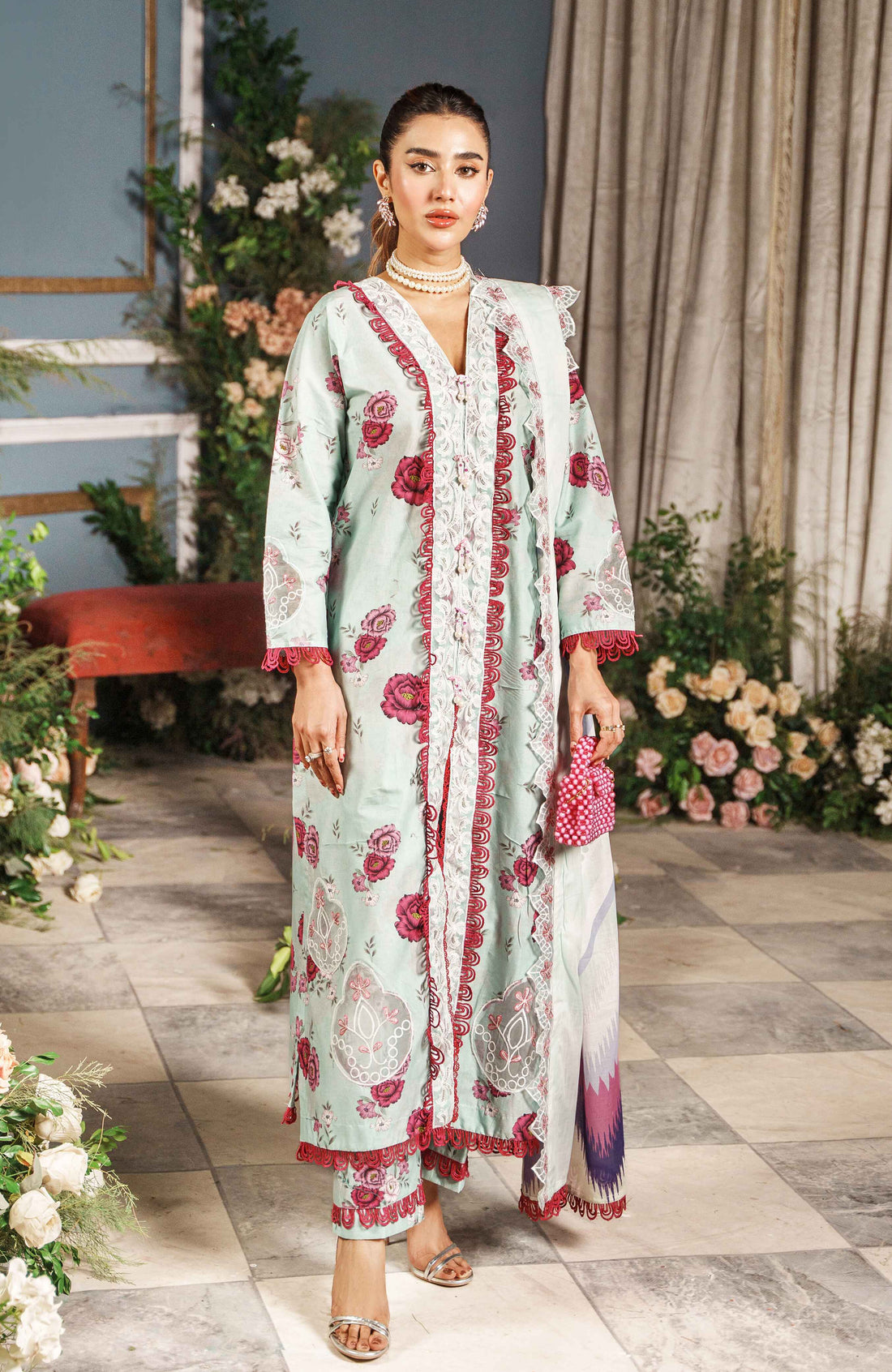 Al Zohaib | Printkari Cutwork Applique 24 | PCA-24-04 by Al Zohaib - Designer Dress - Type: Ladies Clothes - Available at Libayah - 100% Original