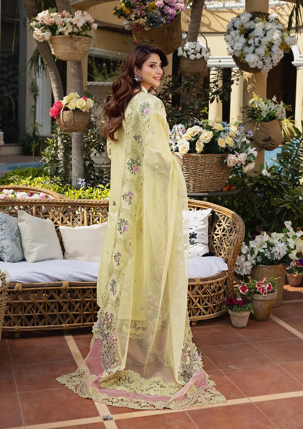 Elaf Premium | Luxury Lawn 25 | ELM-3A BAHAAR by Elaf Premium - Designer Dress - Type: Ladies Clothes - Available at Libayah - 100% Original