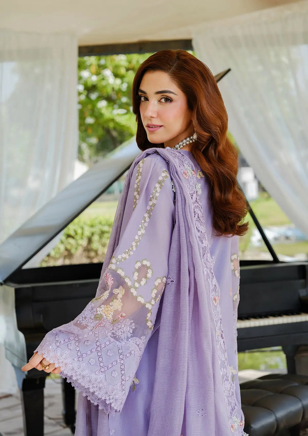 Elaf Premium | Luxury Lawn 25 | ELH-3A PARIS HUES by Elaf Premium - Designer Dress - Type: Ladies Clothes - Available at Libayah - 100% Original