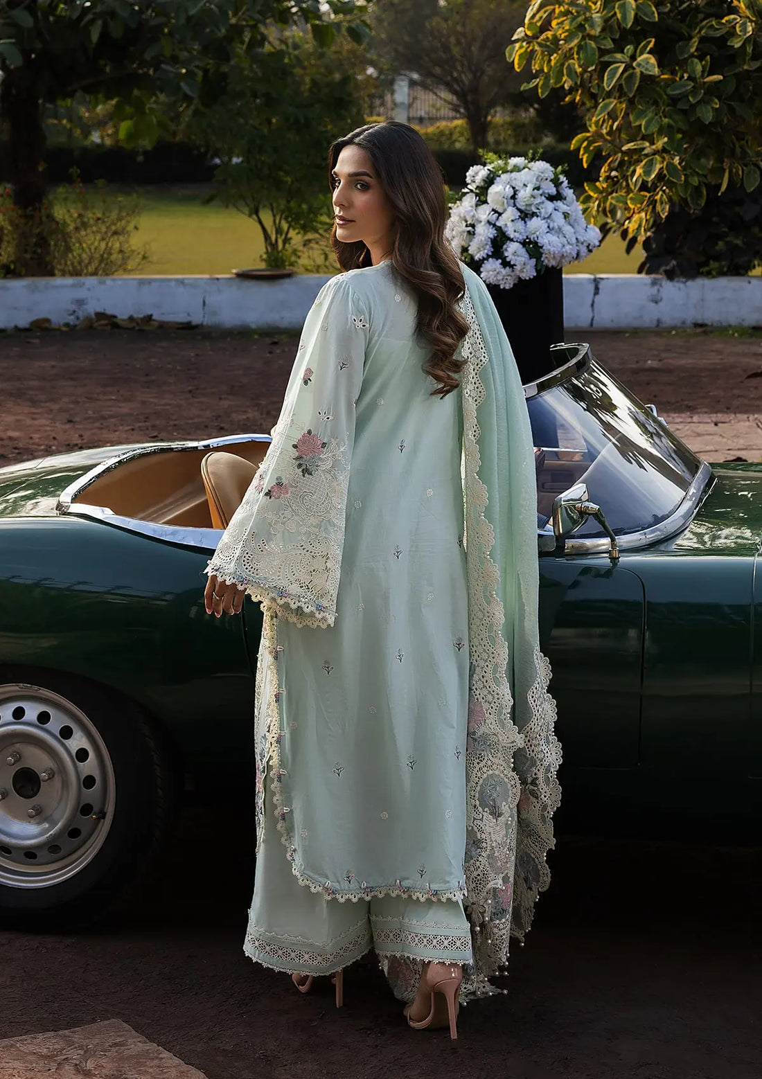 Kahf Premium | Luxury Lawn 25 | KLR-2B Garnet by Kahf Premium - Designer Dress - Type: Ladies Clothes - Available at Libayah - 100% Original