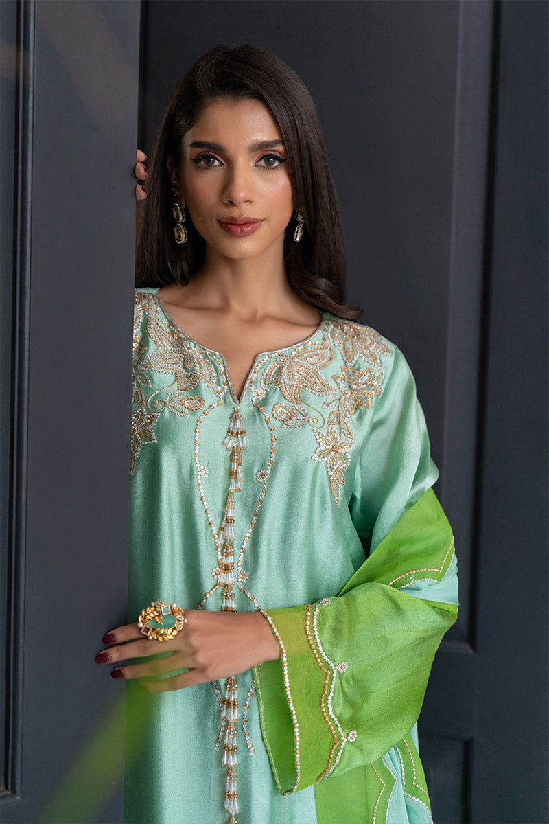 Chic Ophicial | Celenia Pret | Ombre Green by Chic Ophicial - Designer Dress - Type: Ladies Clothes - Available at Libayah - 100% Original