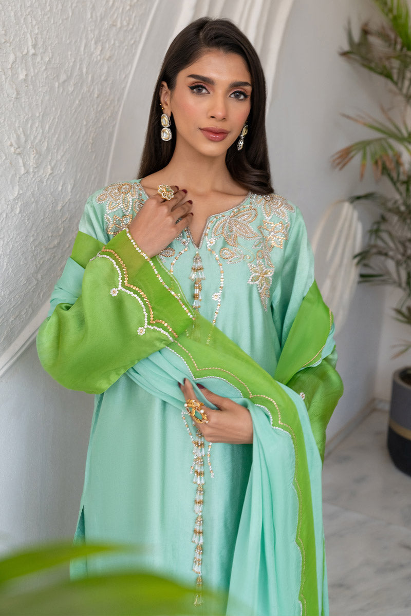 Chic Ophicial | Celenia Pret | Ombre Green by Chic Ophicial - Designer Dress - Type: Ladies Clothes - Available at Libayah - 100% Original
