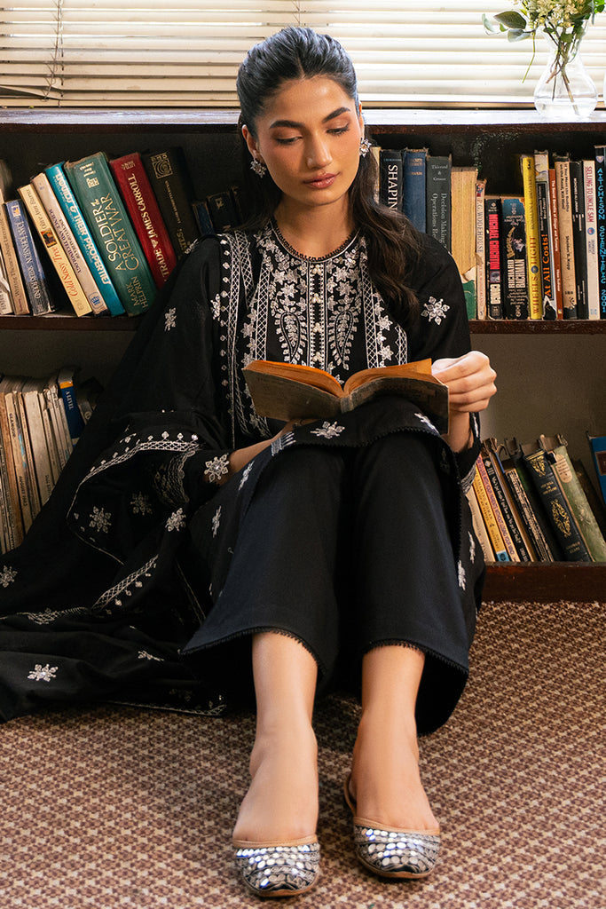 Cross Stitch | Mahiri Embroidered Lawn 24 | BLACK ORCHID by Cross Stitch - Designer Dress - Type: Ladies Clothes - Available at Libayah - 100% Original