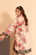 Fozia Khalid | Print Edit | Coral by Fozia Khalid - Designer Dress - Type: Casuals - Available at Libayah - 100% Original