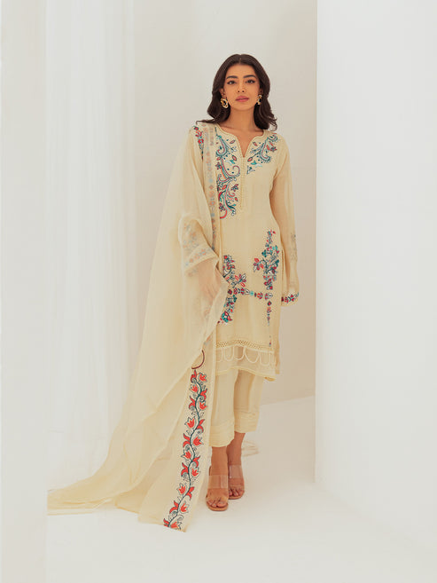 Farah Zubair | Luxury Pret | Zaytoon by Farah Zubair - Designer Dress - Type: Ladies Clothes - Available at Libayah - 100% Original