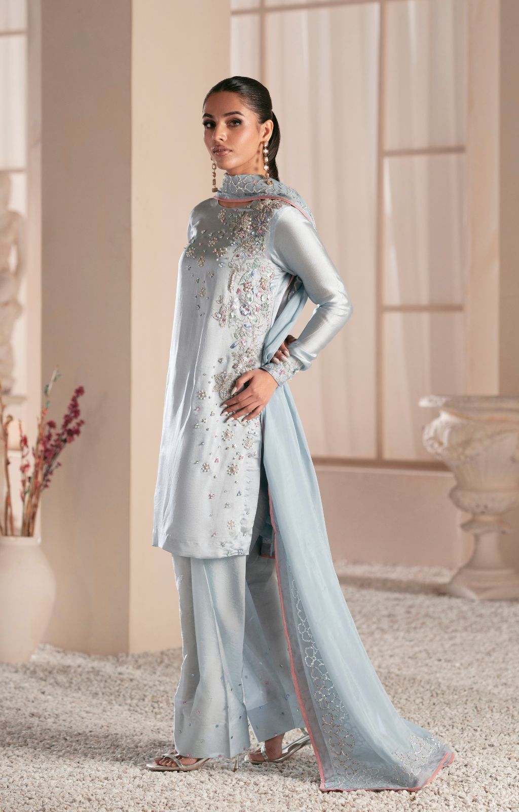 Ajr Couture | Symphony Luxe Festive 25 | Midnight Bloom by AJR Couture - Designer Dress - Type: Ladies Clothes - Available at Libayah - 100% Original
