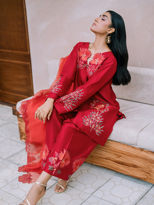 Farah Zubair | Luxury Pret | Shirin by Farah Zubair - Designer Dress - Type: Ladies Clothes - Available at Libayah - 100% Original