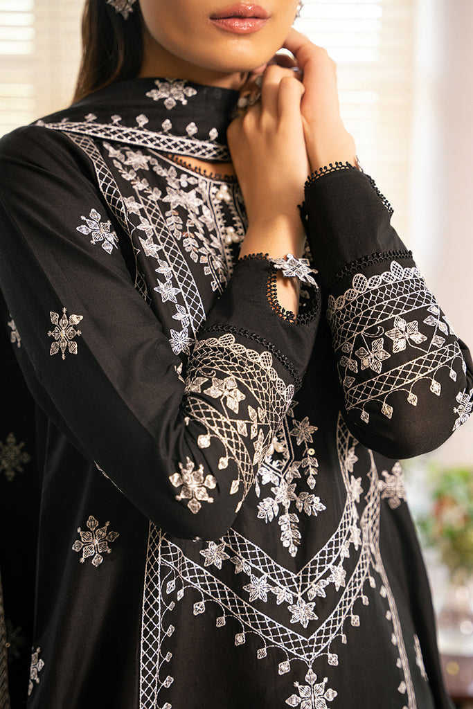 Cross Stitch | Mahiri Embroidered Lawn 24 | BLACK ORCHID by Cross Stitch - Designer Dress - Type: Ladies Clothes - Available at Libayah - 100% Original