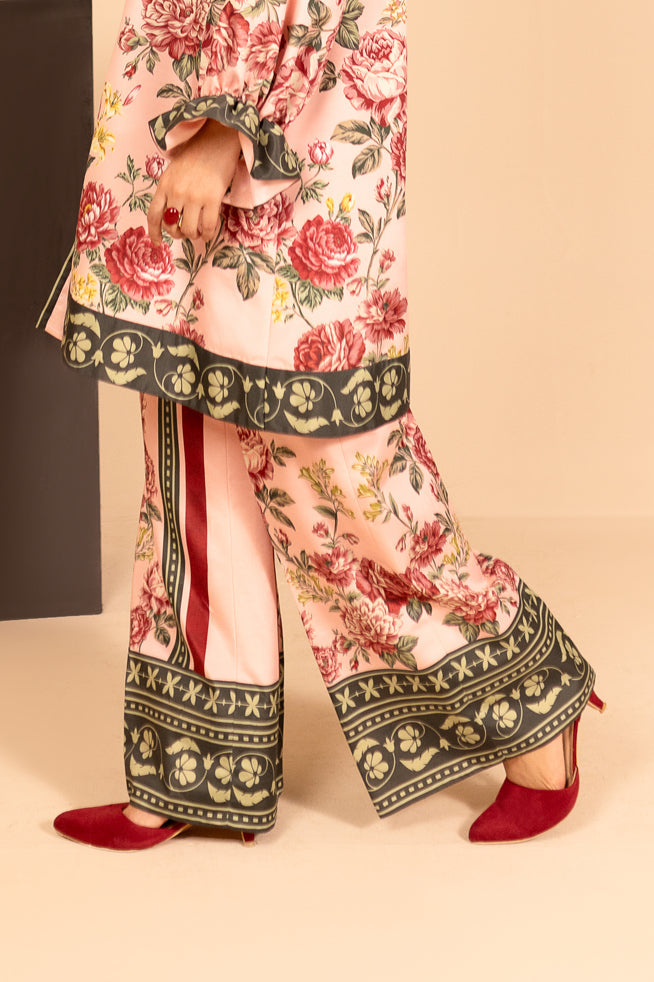 Fozia Khalid | Print Edit | Coral by Fozia Khalid - Designer Dress - Type: Casuals - Available at Libayah - 100% Original