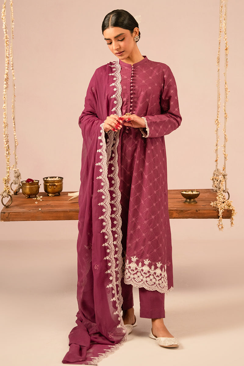 Cross Stitch | Mahiri Embroidered Lawn 24 | VIOLET QUARTZ by Cross Stitch - Designer Dress - Type: Ladies Clothes - Available at Libayah - 100% Original
