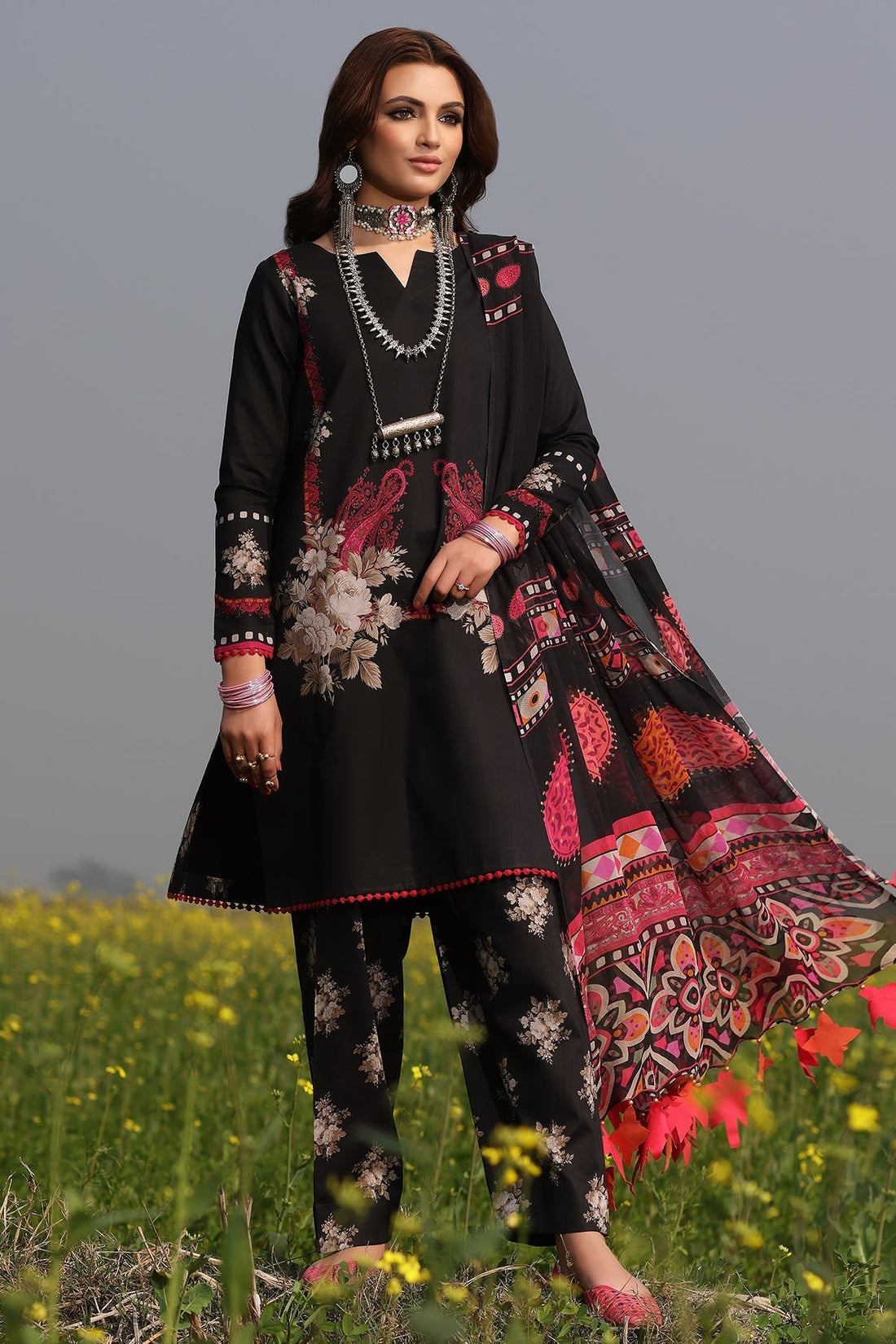 Charizma | Lawn Collection 24 | SP4-01 by Charizma - Designer Dress - Type: Casuals - Available at Libayah - 100% Original