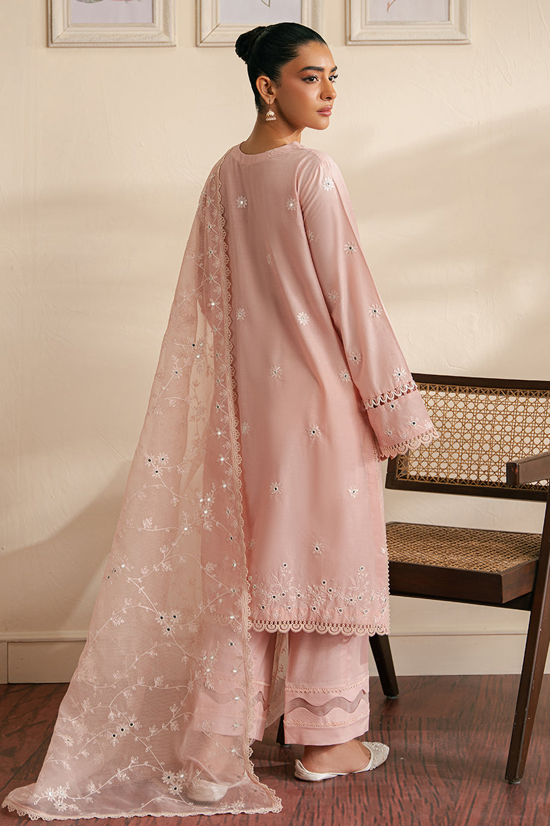 Cross Stitch | Embroidered Lawn Mahiri 24 | SILVER PINK by Cross Stitch - Designer Dress - Type: Luxury - Available at Libayah - 100% Original