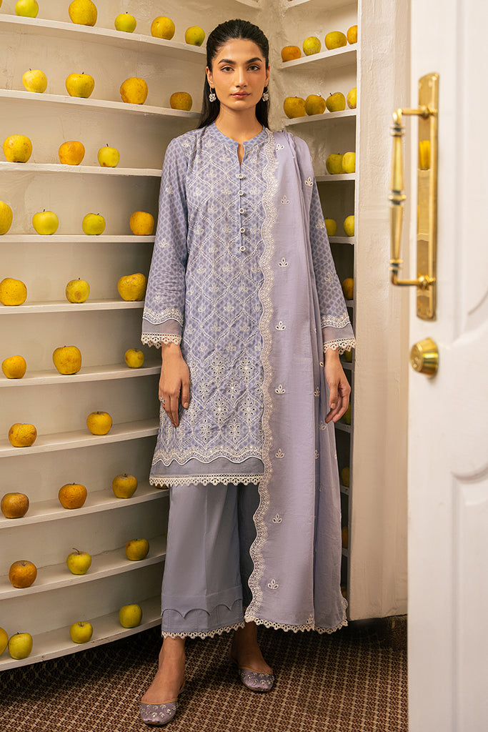 Cross Stitch | Mahiri Embroidered Lawn 24 | LILAC WHISPER by Cross Stitch - Designer Dress - Type: Ladies Clothes - Available at Libayah - 100% Original