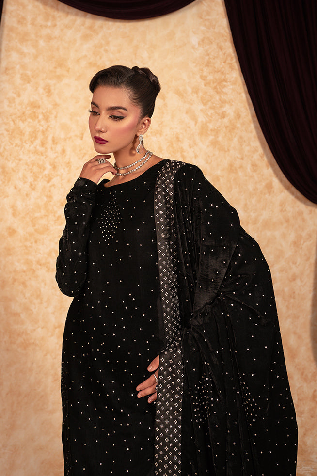 Fozia Khalid | Velvet Deck | Jewel by Fozia Khalid - Designer Dress - Type: Formal - Available at Libayah - 100% Original