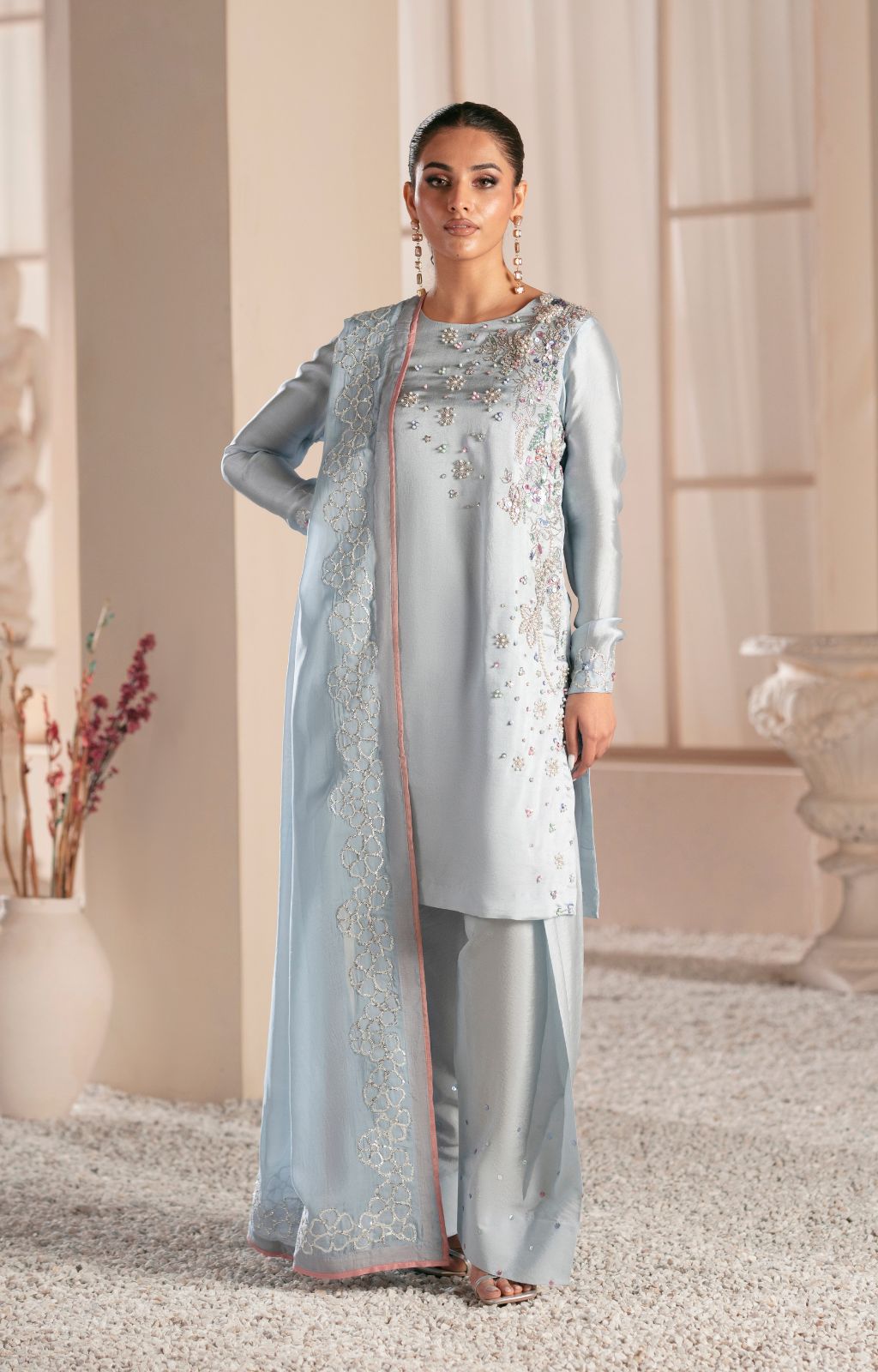 Ajr Couture | Symphony Luxe Festive 25 | Midnight Bloom by AJR Couture - Designer Dress - Type: Ladies Clothes - Available at Libayah - 100% Original