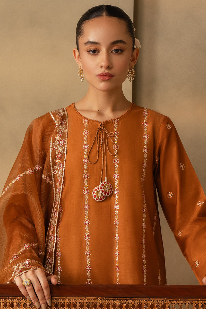 Cross Stitch | Mahiri Embroidered Lawn 24 | RUSTIC AURA by Cross Stitch - Designer Dress - Type: Ladies Clothes - Available at Libayah - 100% Original