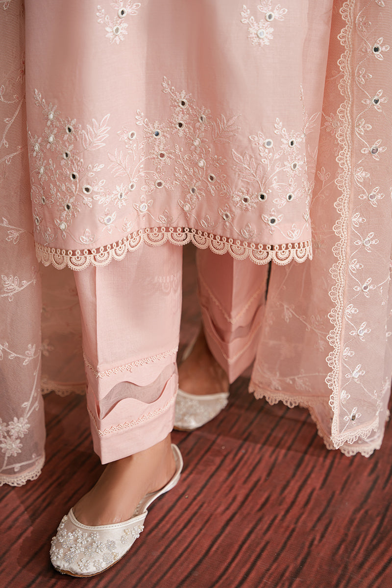Cross Stitch | Embroidered Lawn Mahiri 24 | SILVER PINK by Cross Stitch - Designer Dress - Type: Luxury - Available at Libayah - 100% Original