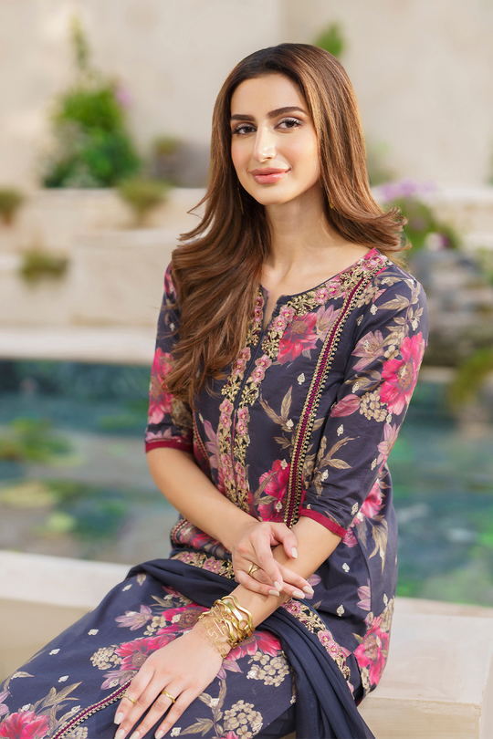 Iznik | Exclusive Lawn | SFL-12 EMBROIDERED LAWN by Iznik - Designer Dress - Type: Ladies Clothes - Available at Libayah - 100% Original