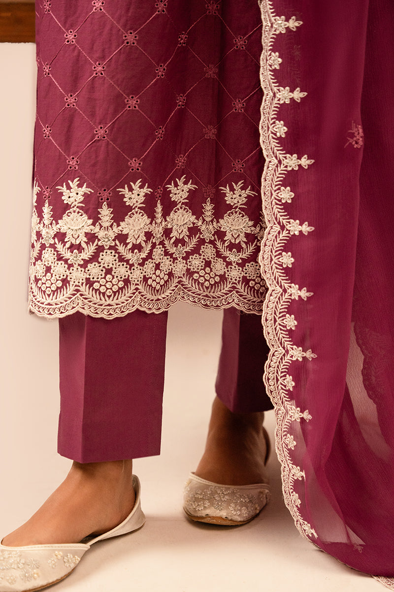 Cross Stitch | Mahiri Embroidered Lawn 24 | VIOLET QUARTZ by Cross Stitch - Designer Dress - Type: Ladies Clothes - Available at Libayah - 100% Original