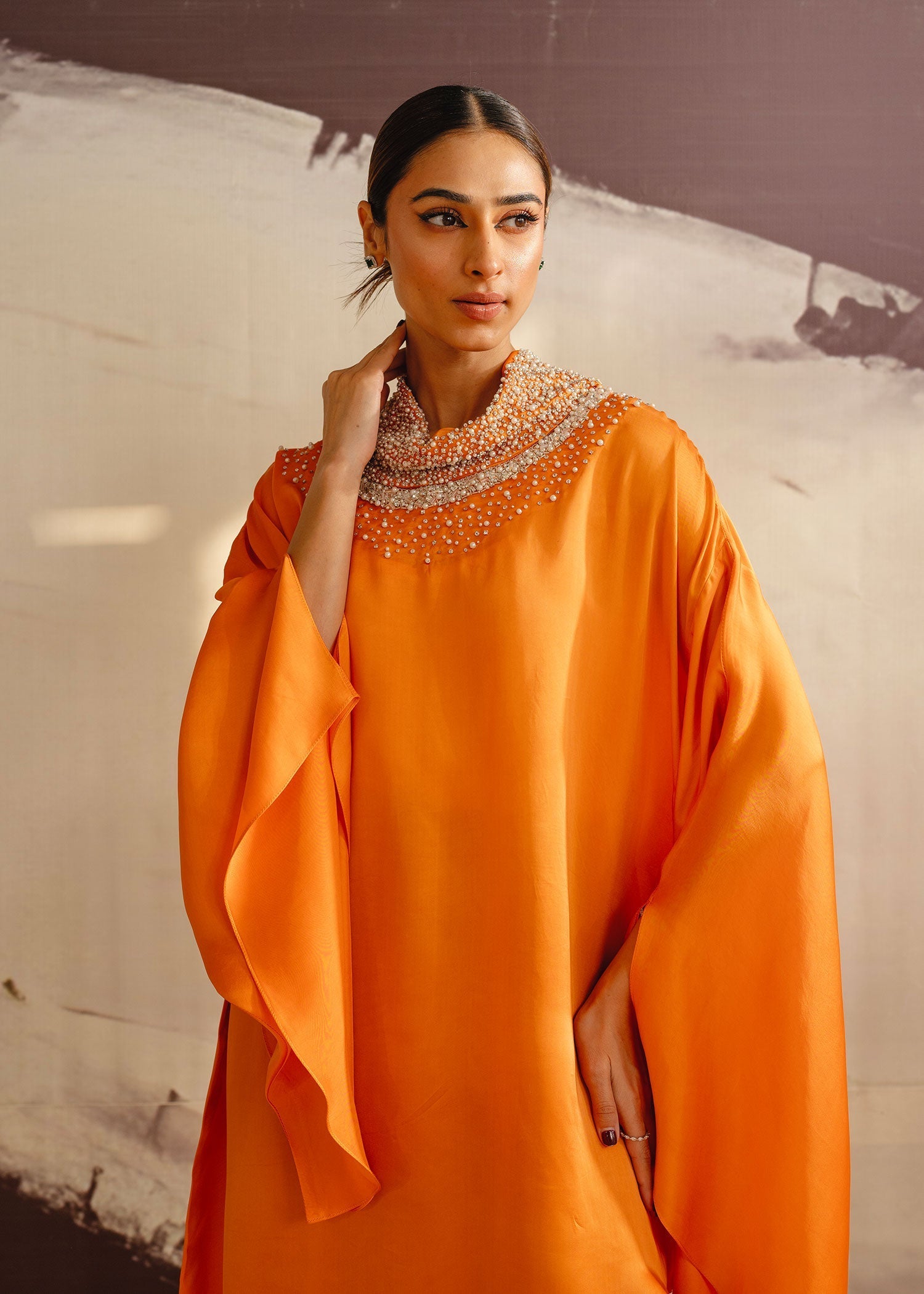 Mahgul | Eye of Cemal | Mandarin Glow by Mahgul - Designer Dress - Type: Ladies Clothes - Available at Libayah - 100% Original