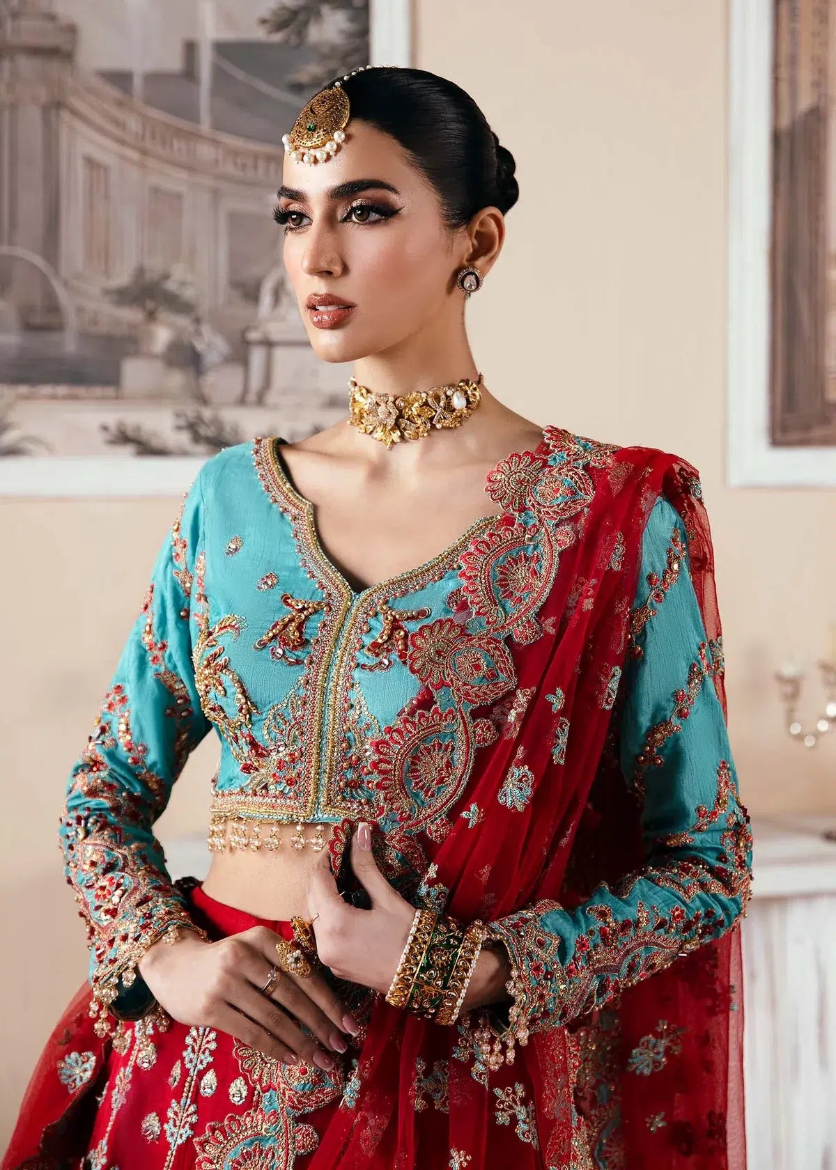 Dastoor | Noor-E-Jahan Wedding Collection'24 | Mumtaz by Dastoor - Designer Dress - Type: Ladies Clothes - Available at Libayah - 100% Original