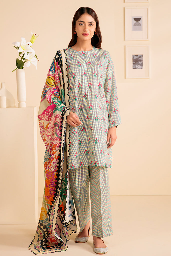 Cross Stitch | Daily Wear | FLORAL VERVE by Cross Stitch - Designer Dress - Type: Casuals - Available at Libayah - 100% Original