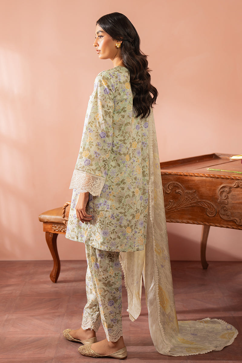 Cross Stitch | Cambric Lawn 24 | AQUA PLUSH by Cross Stitch - Designer Dress - Type: Casuals - Available at Libayah - 100% Original
