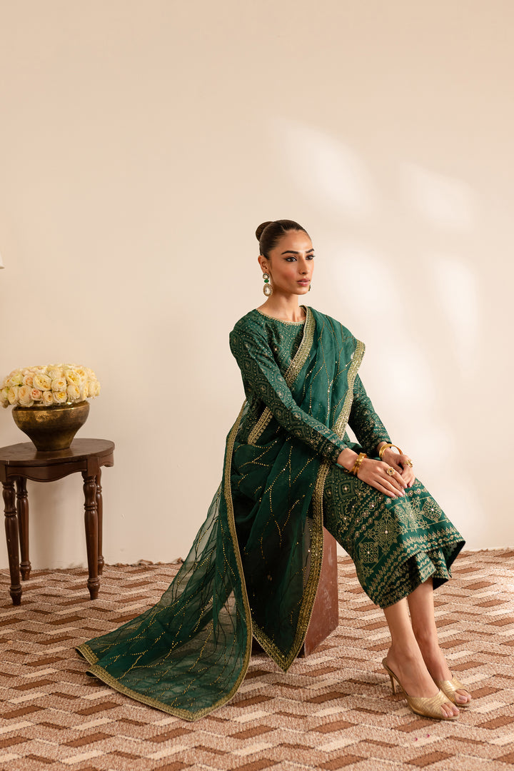Batik | Reception Luxe Edit | Forest Green by Batik - Designer Dress - Type: Ladies Clothes - Available at Libayah - 100% Original