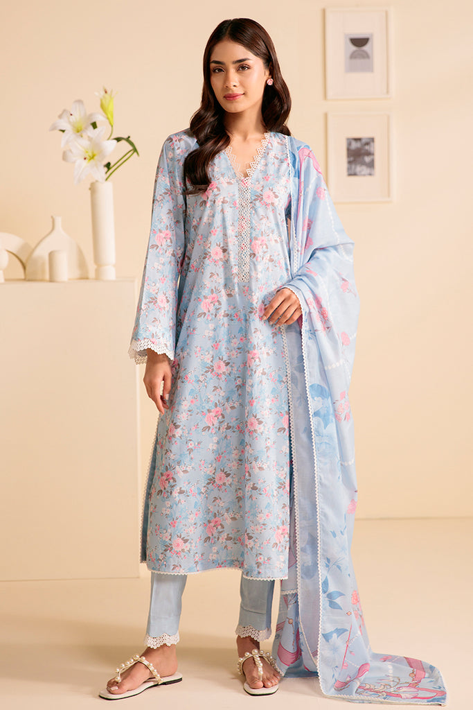 Cross Stitch | Daily Wear | MYSTIQUE BLUE by Cross Stitch - Designer Dress - Type: Casuals - Available at Libayah - 100% Original