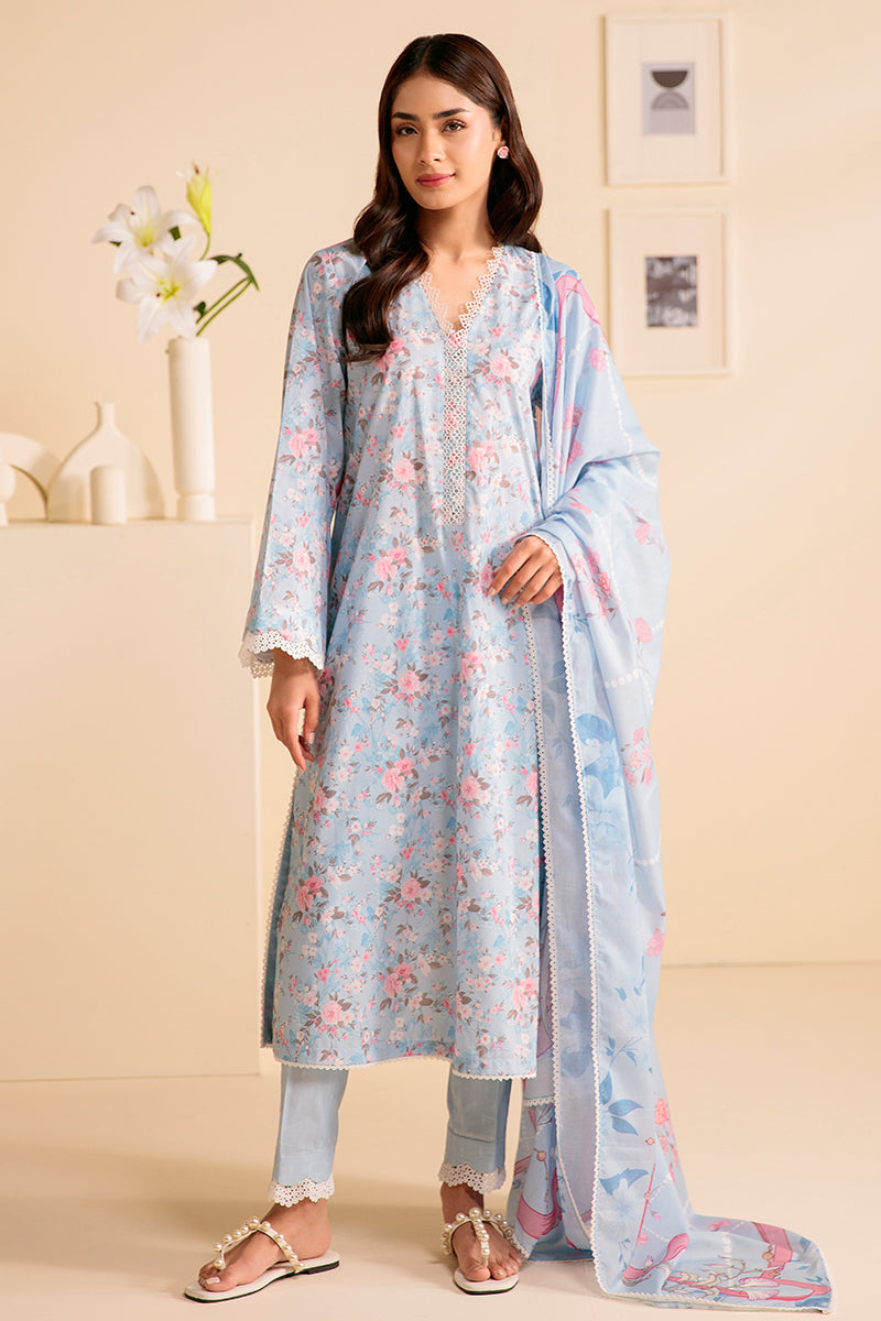 Cross Stitch | Daily Wear | MYSTIQUE BLUE by Cross Stitch - Designer Dress - Type: Casuals - Available at Libayah - 100% Original