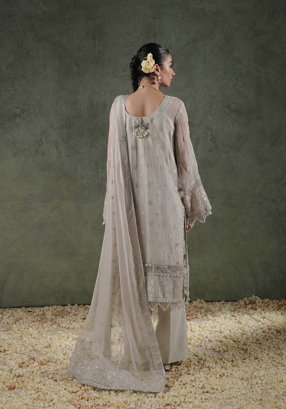 Zarqash | Lakhnawi Festive Chiffon 24 |  ZQL 008B EILA by Zarqash - Designer Dress - Type: Ladies Clothes - Available at Libayah - 100% Original