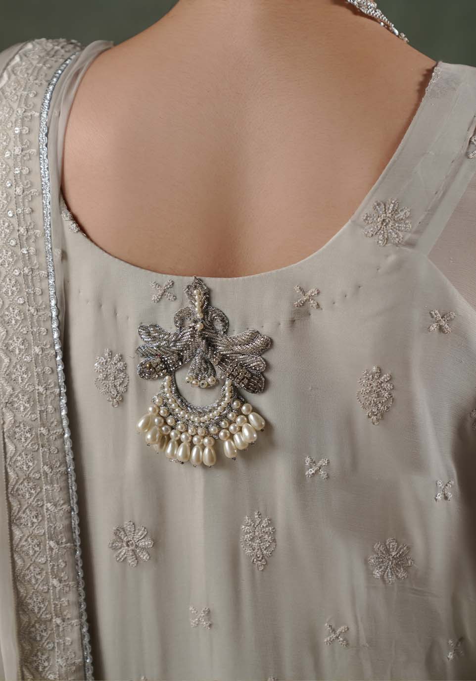 Zarqash | Lakhnawi Festive Chiffon 24 |  ZQL 008B EILA by Zarqash - Designer Dress - Type: Ladies Clothes - Available at Libayah - 100% Original