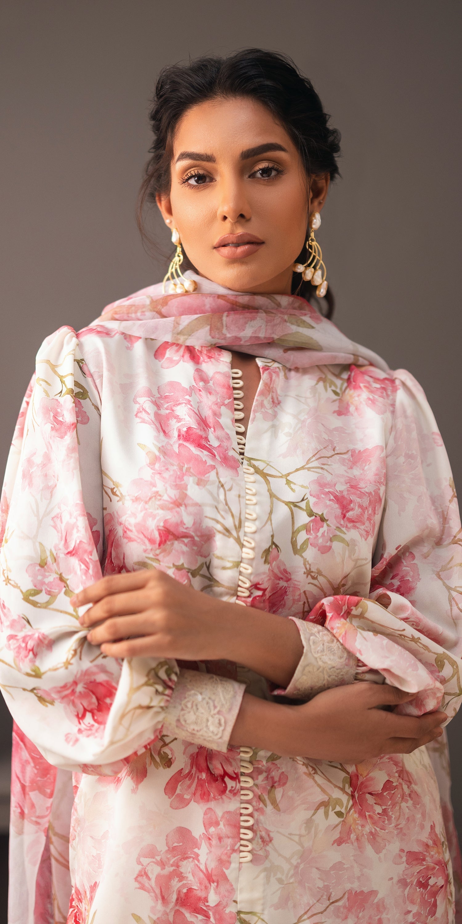 Erum Khan | Beyond Basic | BOLD BOUQUET by Erum Khan - Designer Dress - Type: Ladies Clothes - Available at Libayah - 100% Original