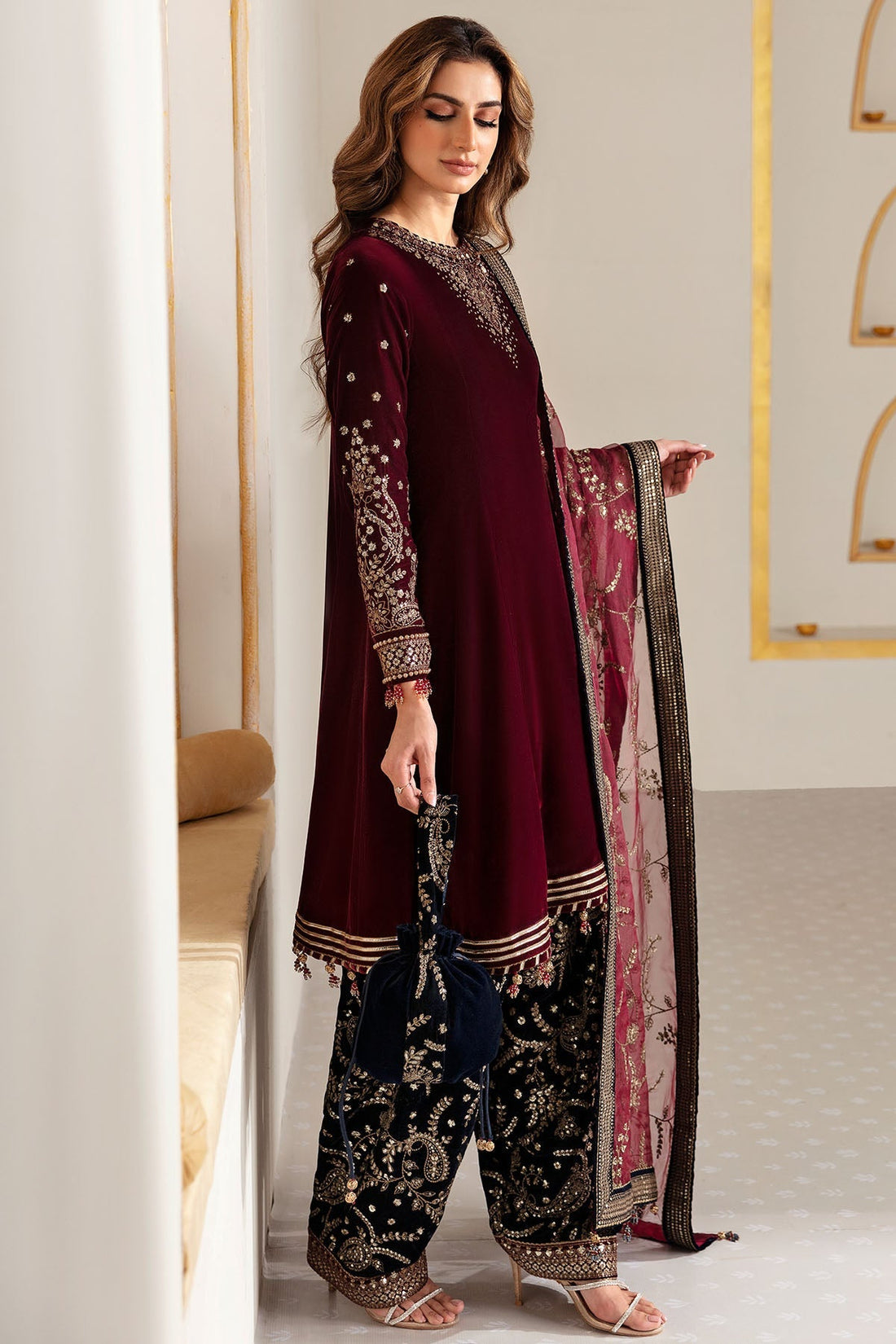 Jazmin | Velvet Edit 24 | Velvet Formal VF-2018 by Jazmin - Designer Dress - Type: Formal - Available at Libayah - 100% Original