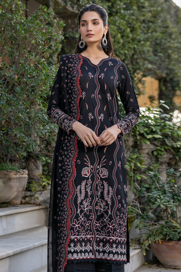 Farasha | Summer Weaves Embroidered Lawn | Black Rose by Farasha - Designer Dress - Type: Ladies Clothes - Available at Libayah - 100% Original