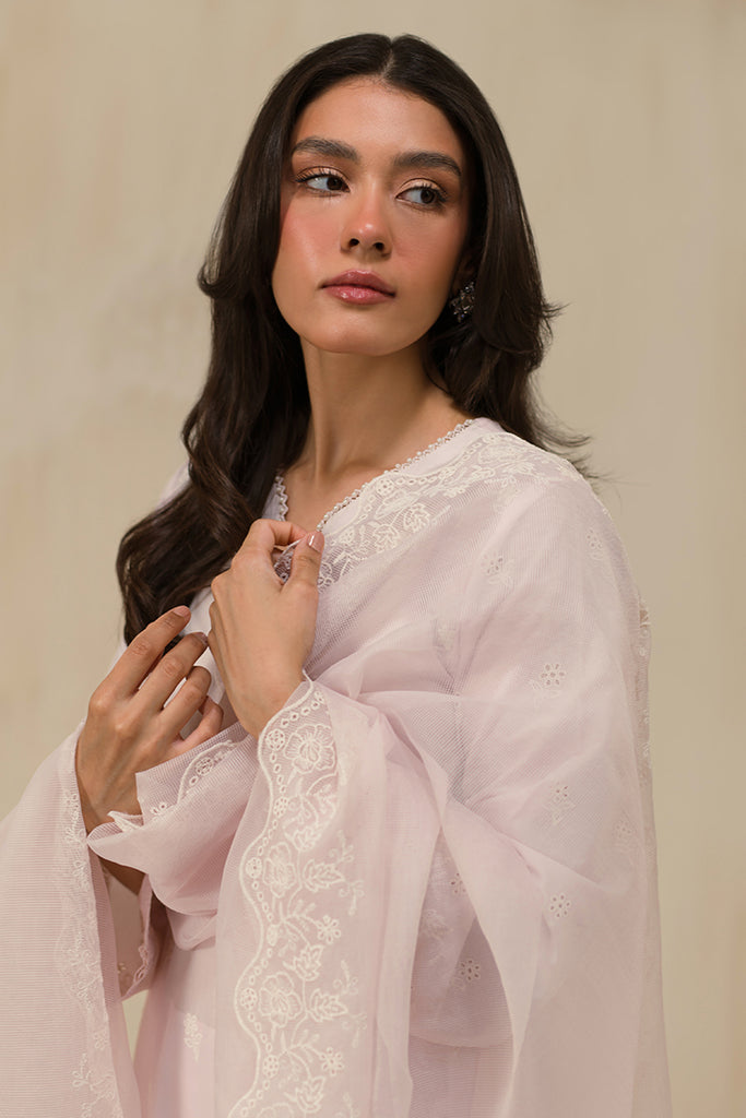 Cross Stitch | Chikankari Lawn 24 | PALE LILAC by Cross Stitch - Designer Dress - Type: Ladies Clothes - Available at Libayah - 100% Original