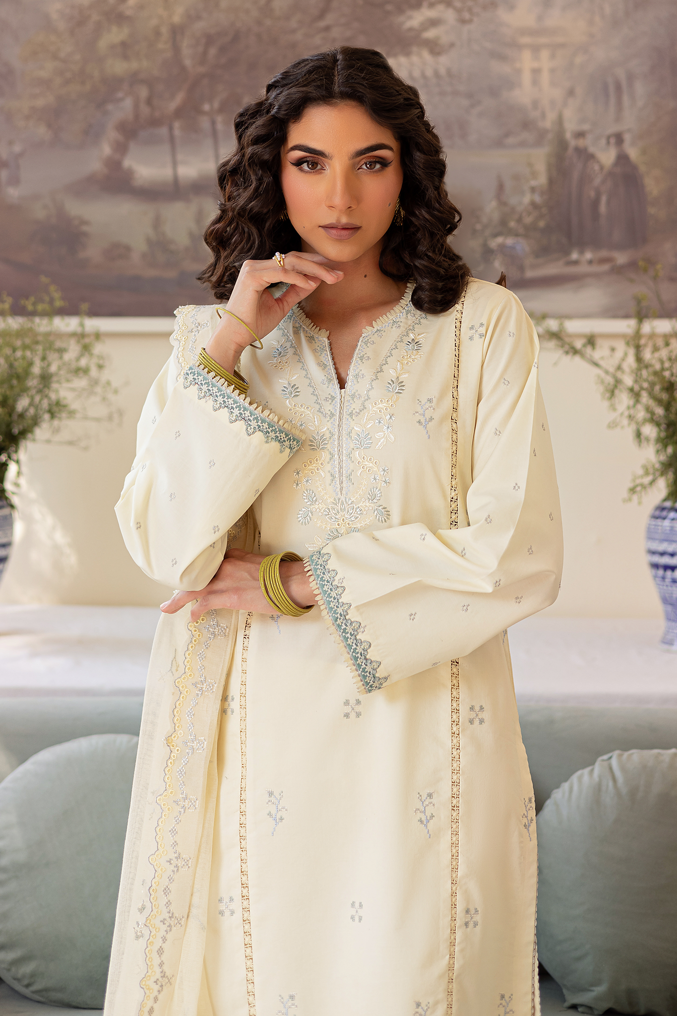Seran | Nayab Eid Lawn | HINA by Seran - Designer Dress - Type: Ladies Clothes - Available at Libayah - 100% Original