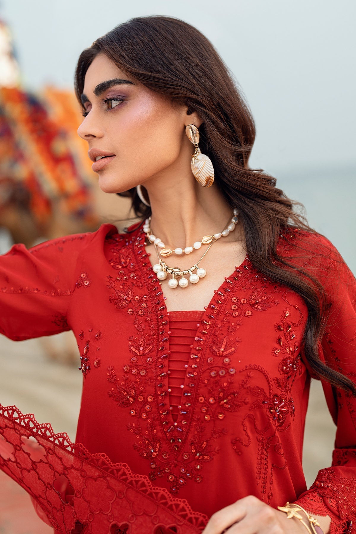 Nureh | Khuwab Luxury Lawn | NE-147 by Nureh - Designer Dress - Type: Ladies Clothes - Available at Libayah - 100% Original