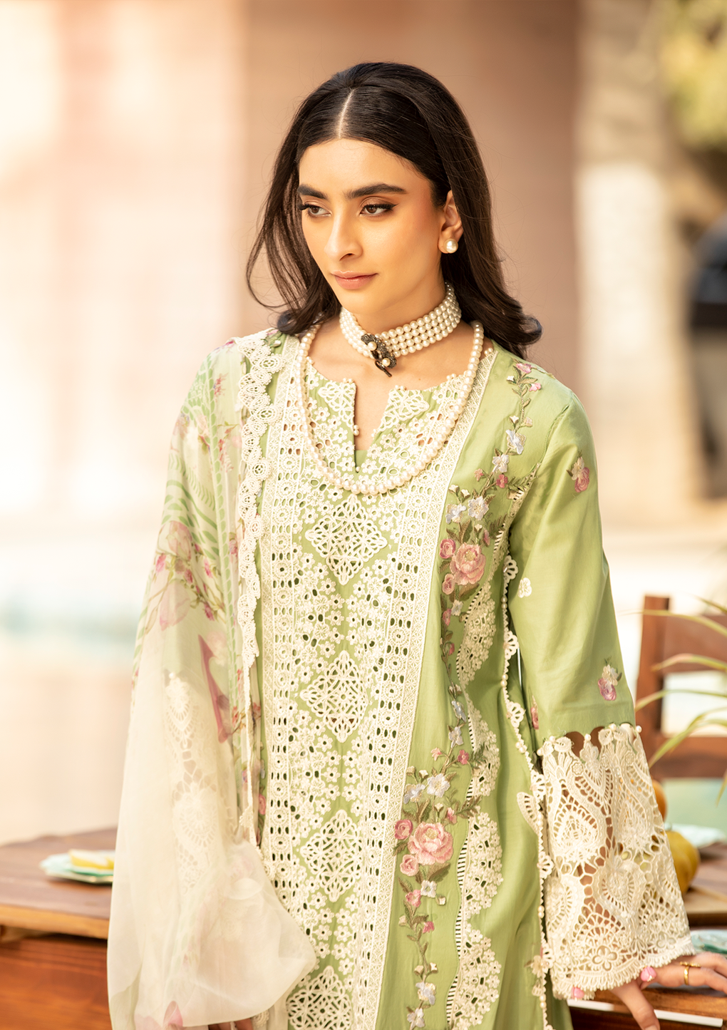 Elaf Premium | Luxury Lawn 25 | ELM-08 FIZZAH by Elaf Premium - Designer Dress - Type: Ladies Clothes - Available at Libayah - 100% Original